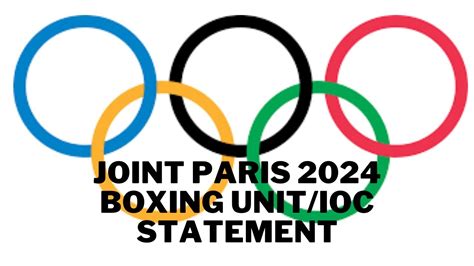 Joint Paris 2024 Boxing Unit/IOC Statement .